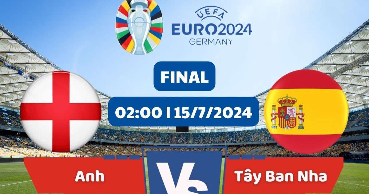 Lịch Thi Đấu Bóng Đá Tây Ban Nha Vs Anh - Chung kết EURO 2024